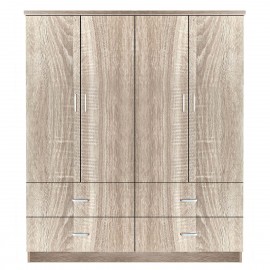 14370015 Ντουλάπα ArteLibre AMAZON LILY Φυσικό Χρώμα 160x50x180cm Φυσικό