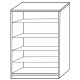 14370017 Παπουτσοθήκη KOKUTAN Φυσικό Χρώμα 80x33x120cm Φυσικό