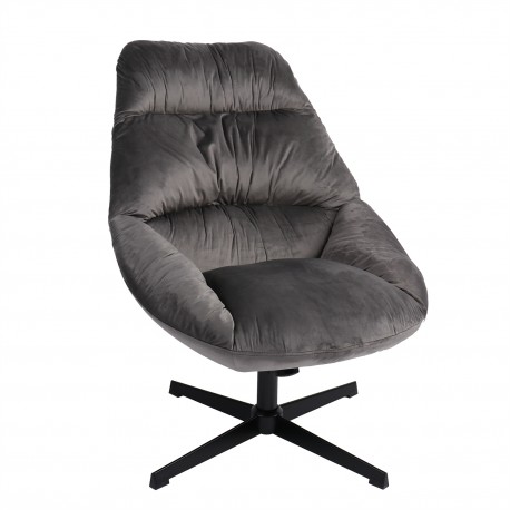 14360019 Πολυθρόνα CHANTIERI Γκρι Ύφασμα/Μέταλλο 94x71x83cm Γκρι