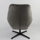 14360019 Πολυθρόνα CHANTIERI Γκρι Ύφασμα/Μέταλλο 94x71x83cm Γκρι