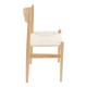 281-000001 Καρέκλα Conan pakoworld φυσικό ξύλο oξιάς-έδρα φυσικό σχοινί 52x46x78εκ