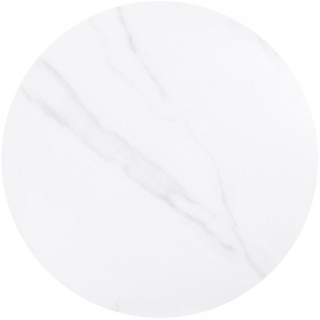 Ε100,1S Sintered Stone Επιφάνεια Τραπεζιού, Απόχρωση White Marble (MDF για στήριξη βάσης)