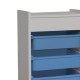 321-000065 Συρταριέρα με καλάθια Toyli pakoworld λευκό-μπλε μελαμίνης 45x30x78εκ