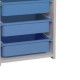 321-000065 Συρταριέρα με καλάθια Toyli pakoworld λευκό-μπλε μελαμίνης 45x30x78εκ