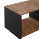 321-000049 Τραπέζι σαλονιού Noil pakoworld oak-ανθρακί μελαμίνης 90x60x48εκ