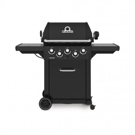 Broil King Signet 390 Shadow Ψησταριά Υγραερίου Σχάρας 38x67εκ. με 2 Εστίες 11.4kW (946-883SDW) Δώρο Σετ Εργαλεία+Θερμόμετρο