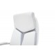 126-000002 Καρέκλα γραφείου διευθυντή SHARK pakoworld τεχνόδερμα λευκό-γκρι