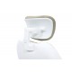 126-000008 Καρέκλα γραφείου διευθυντή MOMENTUM Bucket pakoworld μπεζ ύφασμα Mesh-πλάτη pu λευκό