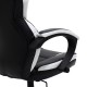 126-000016 Καρέκλα γραφείου εργασίας GARMIN - Bucket pakoworld PU μαύρο-λευκό