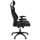 126-000018 Καρέκλα γραφείου διευθυντή MOMENTUM Bucket pakoworld μαύρο υφάσμα Mesh-πλάτη pu μαύρο