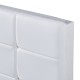14920001 Κρεβάτι ArteLibre ABELIA Λευκό PU (Στρώμα 160x200cm) Λευκό