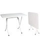 06511219 Τραπέζι Αναδιπλούμενο Λευκό Ξύλο/Μέταλλο 60x90cm