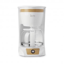 Izzy C108S Καφετιέρα Φίλτρου 950W Wooden White 1.25lt 224324