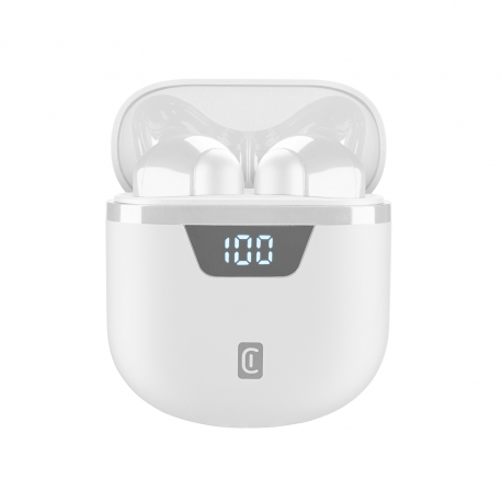 490603 CELLULAR LINE 461491 Bluetooth Ακουστικά TWS Seek Pro με Θήκη Φόρτισης Λευκά