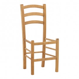 325-000005 Καρέκλα καφενείου Marf pakoworld μασίφ ξύλο οξιάς λούστρο καρυδί 41x42x92εκ