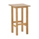 325-000003 Βοηθητικό τραπέζι Bajok pakoworld μασίφ ξύλο οξιάς με επιφάνεια mdf λούστρο καρυδί 35x35x62εκ