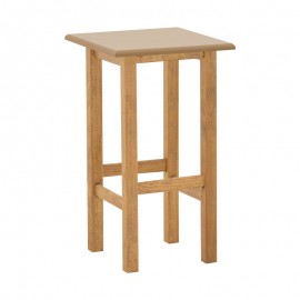 325-000003 Βοηθητικό τραπέζι Bajok pakoworld μασίφ ξύλο οξιάς με επιφάνεια mdf λούστρο καρυδί 35x35x62εκ