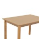 325-000002 Τραπέζι Zolenio pakoworld μασίφ ξύλο οξιάς με επιφάνεια mdf λούστρο καρυδί 120x80x76εκ