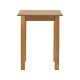 325-000004 Τραπέζι Zolenio pakoworld μασίφ ξύλο οξιάς με επιφάνεια mdf λούστρο καρυδί 80x80x76εκ