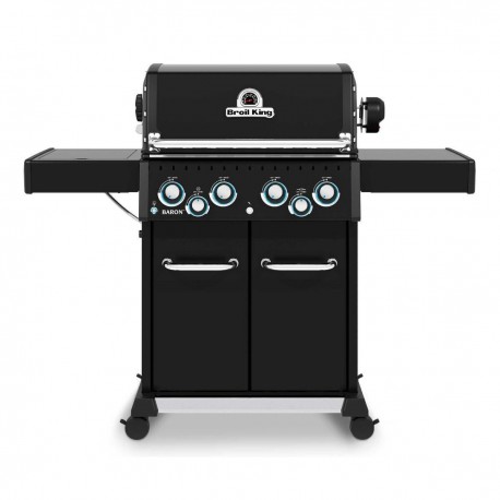 Broil King Baron 490 Shadow Ψησταριά Υγραερίου Μαντεμένιας Σχάρας 65.2x44.4εκ. με 4 Εστίες &Πλαϊνό Μάτι+ Δώρα Αξεσουάρ 200€