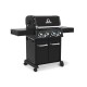 Broil King Baron 490 Shadow Ψησταριά Υγραερίου Μαντεμένιας Σχάρας 65.2x44.4εκ. με 4 Εστίες &Πλαϊνό Μάτι+ Δώρα Αξεσουάρ 200€