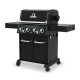 Broil King Baron 490 Shadow Ψησταριά Υγραερίου Μαντεμένιας Σχάρας 65.2x44.4εκ. με 4 Εστίες &Πλαϊνό Μάτι+ Δώρα Αξεσουάρ 200€