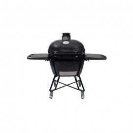 Primo Oval Xl All-in-one Κεραμική Στρογγυλή Ψησταριά Κάρβουνου με Καπάκι και Βοηθητική Επιφάνεια 64εκ.