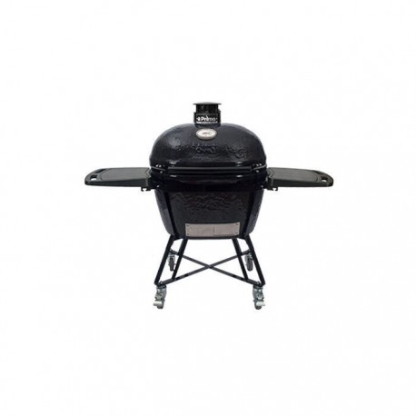 Primo Oval Xl All-in-one Κεραμική Στρογγυλή Ψησταριά Κάρβουνου με Καπάκι και Βοηθητική Επιφάνεια 64εκ.