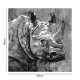 296-000003 Πίνακας σε καμβά Rhinocery Inart 80x3x80εκ