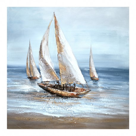 296-000025 Πίνακας σε καμβά Sailer Inart 100x3x100εκ