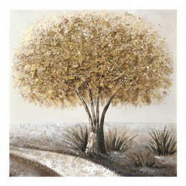 296-000013 Πίνακας σε καμβά Forestree I Inart 100x3x100εκ