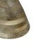 297-000009 Βοηθητικό τραπέζι Spello Inart white wash-φυσικό μασίφ mango ξύλο Φ38x46εκ