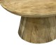 297-000013 Tραπέζι σαλονιού Aliki Inart φυσικό μασίφ mango ξύλο Φ90x40εκ