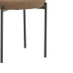 190-000057 Καρέκλα Crochie pakoworld καφέ μπουκλέ ύφασμα-μαύρο μέταλλο 50x50x77.5εκ