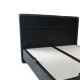 323-000002 Κρεβάτι διπλό Serene pakoworld με αποθηκευτικό χώρο ανθρακί ύφασμα 160x200εκ