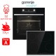 Gorenje BOSX6737E06BG + ECT43X  Φούρνος άνω Πάγκου 77lt με Κεραμικές Εστίες Π59.5εκ. Μαύρος A (4 ΧΡΟΝΙΑ ΕΓΓΥΗΣΗ)