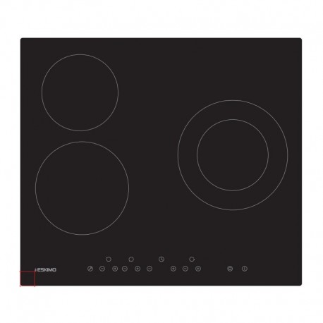 Midea MIH740T135K0 Εντοιχιζόμενη induction Εστία 3 θέσεων Dual Μαύρη 6,2x59x52 εκ.