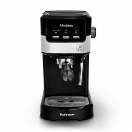 Rohnson R-98010 Modena Μηχανή Espresso 1100W Πίεσης 20bar Μαύρη