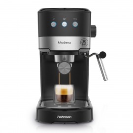 Rohnson R-98012 Modena Μηχανή Espresso 1100W Πίεσης 20bar Μαύρη