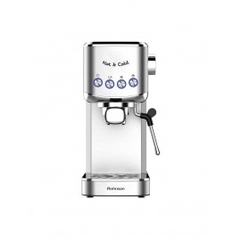 Rohnson R-98013 Rohnson Μηχανή Espresso 1350W Πίεσης 20bar Ασημί
