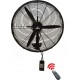 Human FLW500HRI Επαγγελματικός Ανεμιστήρας Τοίχου 200W Διαμέτρου 50cm με Τηλεχειριστήριο
