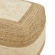 302-000027 Σκαμπό-πουφ Sofian Inart μπεζ 100% γιούτα 40x40x40εκ