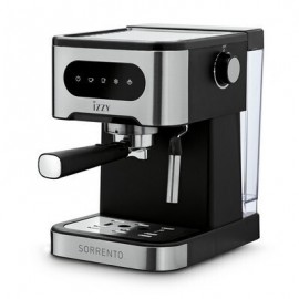 Izzy IZ-6014 Αυτόματη Μηχανή Espresso 1000W Πίεσης 20bar Ασημί