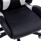 232-000012 Καρέκλα γραφείου gaming Hartley pakoworld pu μαύρο-λευκό 67x57x139εκ