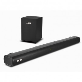 110582-0190 Akai ASB-20CSW Soundbar και ενσύρματο subwoofer με Bluetooth, USB, AUX, EQ, HDMl, COAX, OPT και τηλεχειριστήριο– 80W