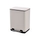 02-20989 ESTIA ΧΑΡΤΟΔΟΧΕΙΟ ΜΠΑΝΙΟΥ CUBIC SOFT CLOSE 6lt IVORY