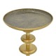 287-000020 Βοηθητικό τραπέζι Trego Inart χρυσό-μαύρο μέταλλο Φ39x55εκ