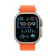 Apple Watch Ultra 2 Ocean Band Titanium 49mm Αδιάβροχο με eSIM και Παλμογράφο (Orange Ocean Band)