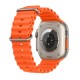 Apple Watch Ultra 2 Ocean Band Titanium 49mm Αδιάβροχο με eSIM και Παλμογράφο (Orange Ocean Band)