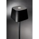15290012 Επιτραπέζιο Φωτιστικό ArteLibre LED Φορητό GEORGINA Μαύρο Αλουμίνιο 11x11x37.7cm